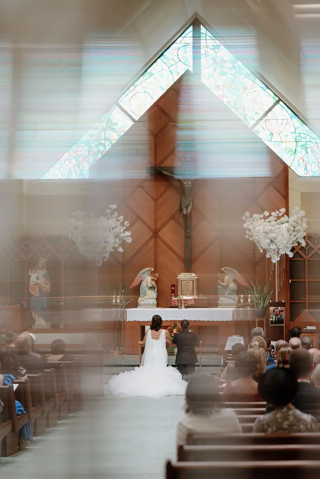 Ceremony at Saint Patrick Catholic Church for Gianna and Austin