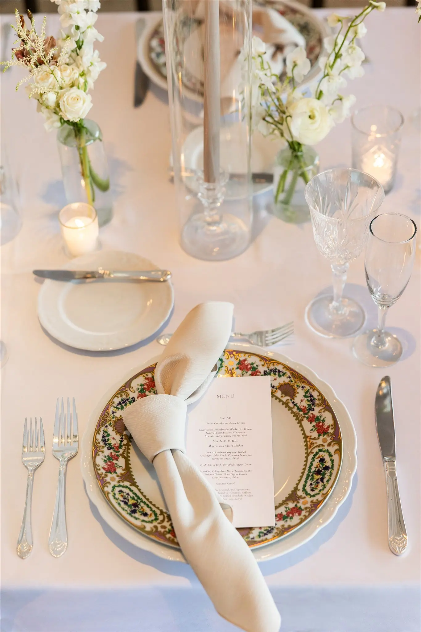 Wax-sealed place cards for Megan and Alex's wedding