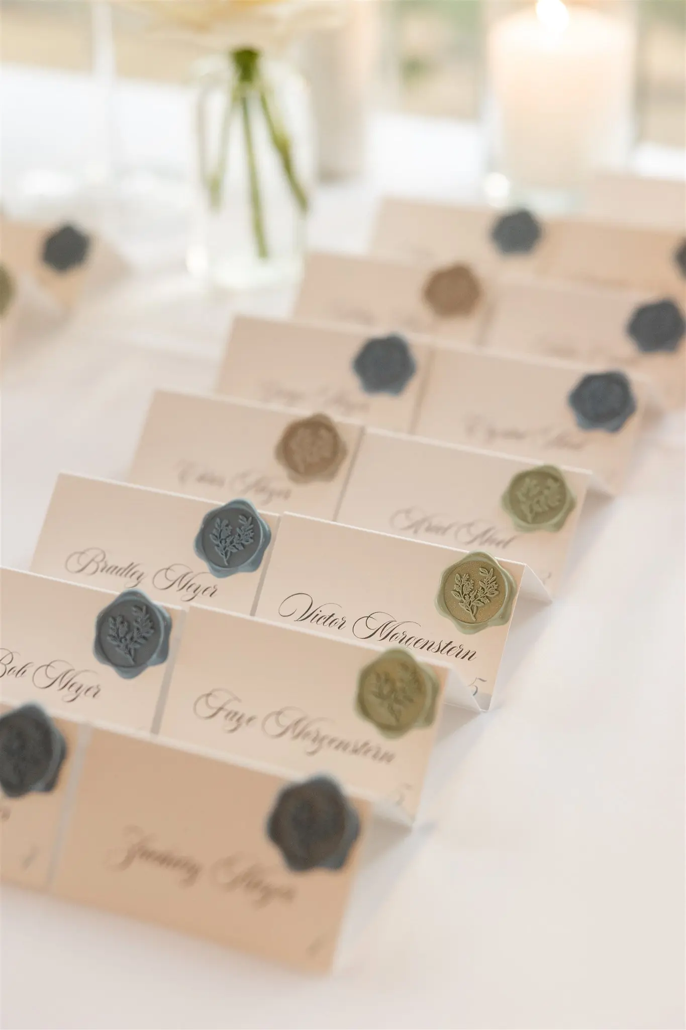 Reception detail from Megan and Alex's Chicago Botanic Garden wedding